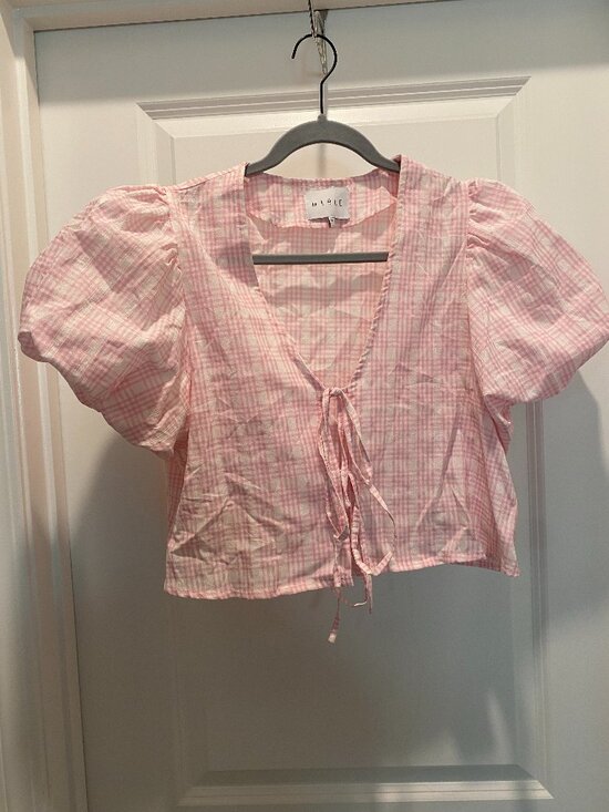 Mable Tops - Mable Pink Gingham Short Set